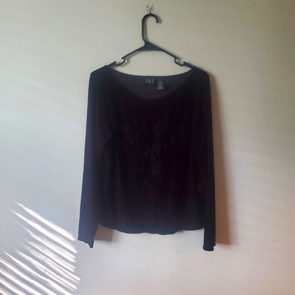 black velvet shirt